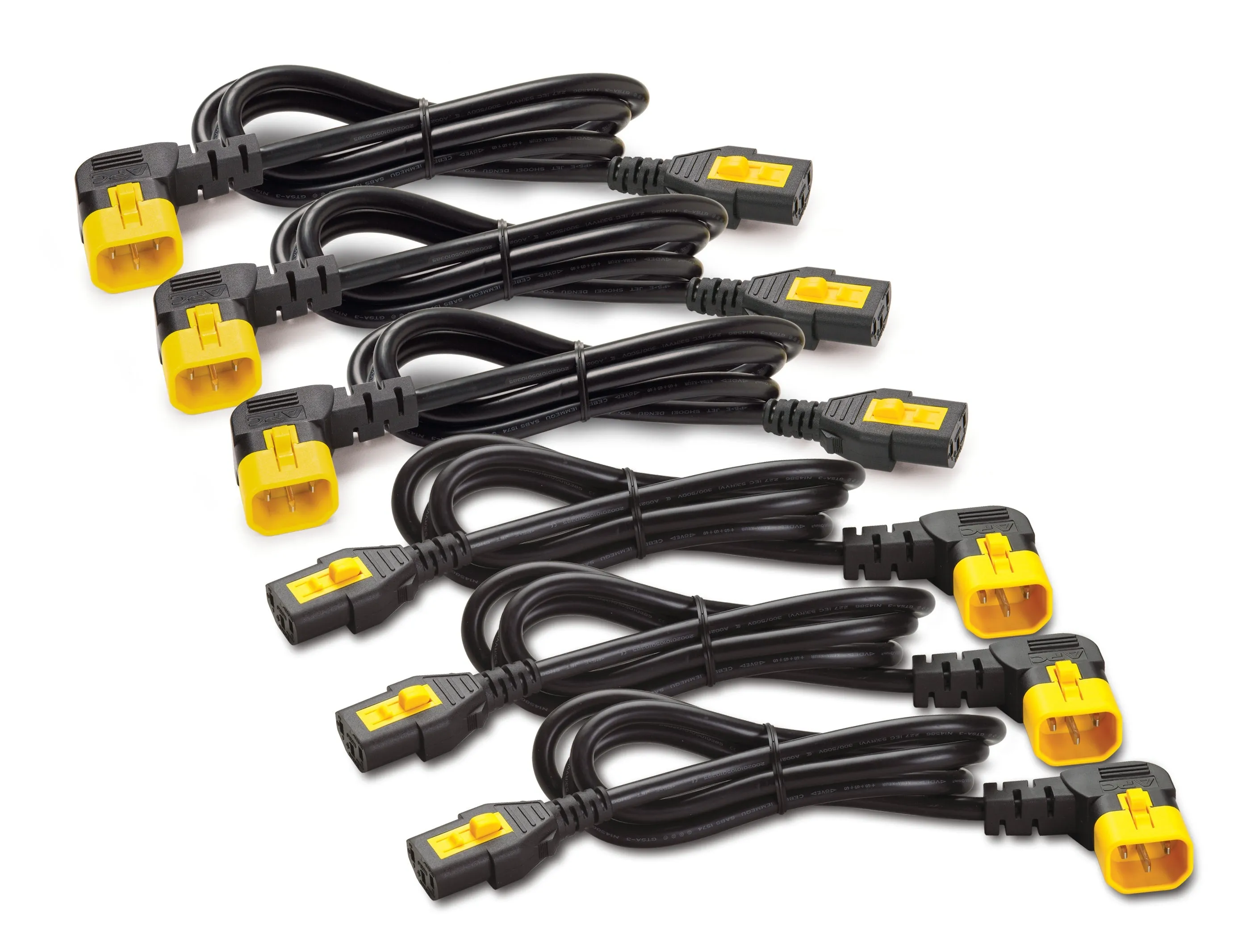 1.2m C13 to C14 90 Degree Power Cord x6