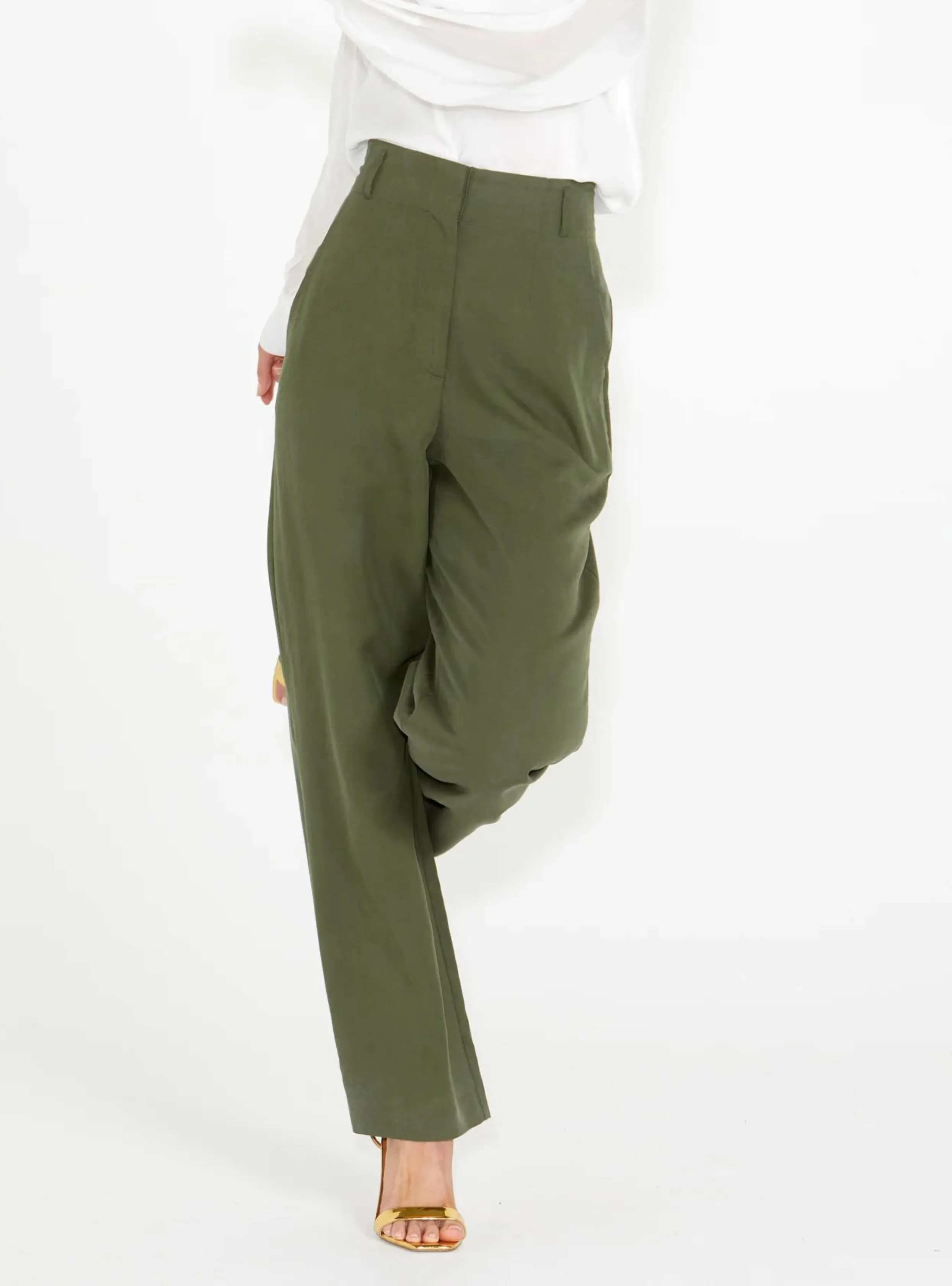 ALTER EGO TAILORED PANT - Olive