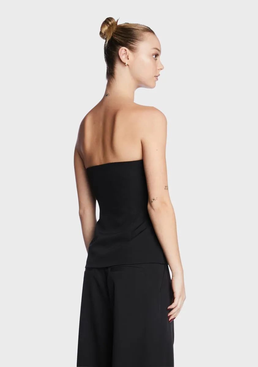 Athenia Strapless Tailored Top