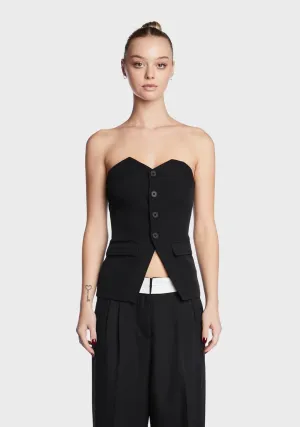 Athenia Strapless Tailored Top