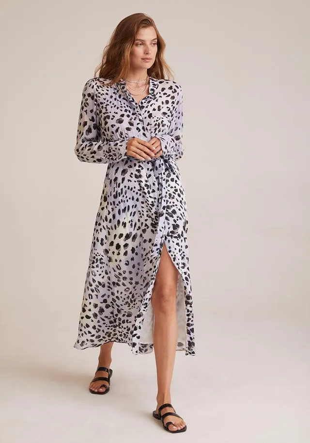 Bella Dahl - Maxi Shirt Dress in Ink Dots