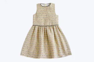 Blair Beige With Black Sequins Dress