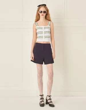 BORA AKSU Jacquard Knitted Suspenders