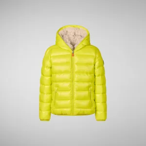 Boys' animal free puffer jacket Gavin in lichen green