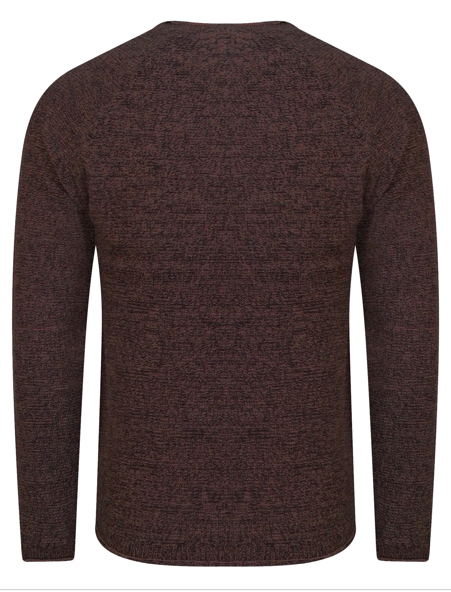 Brando Knitted Jumper in Decadent Chocolate / Caviar - Tokyo Laundry