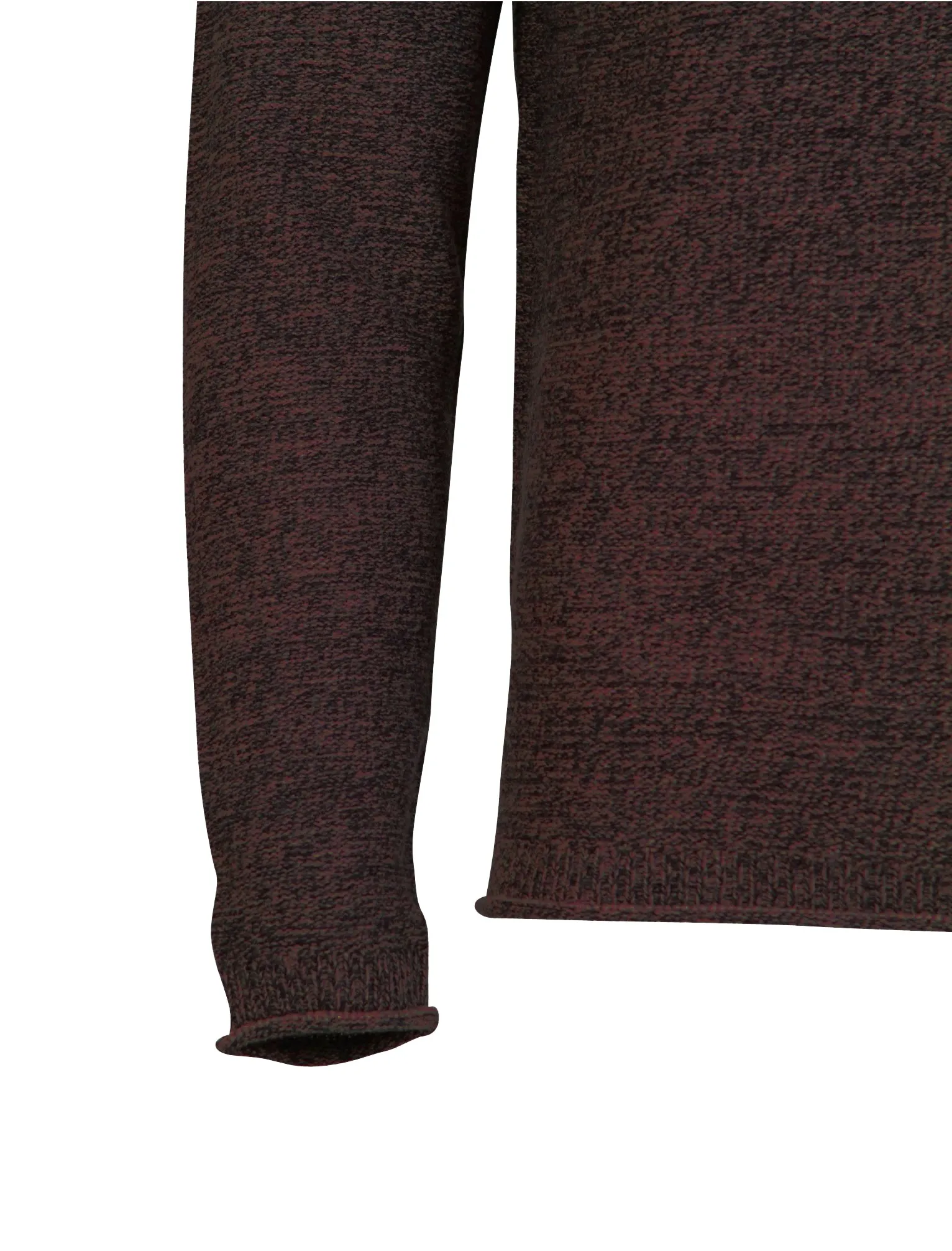 Brando Knitted Jumper in Decadent Chocolate / Caviar - Tokyo Laundry