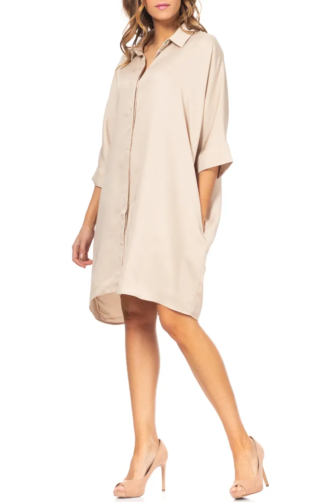 Caddy Beige Shirt Dress