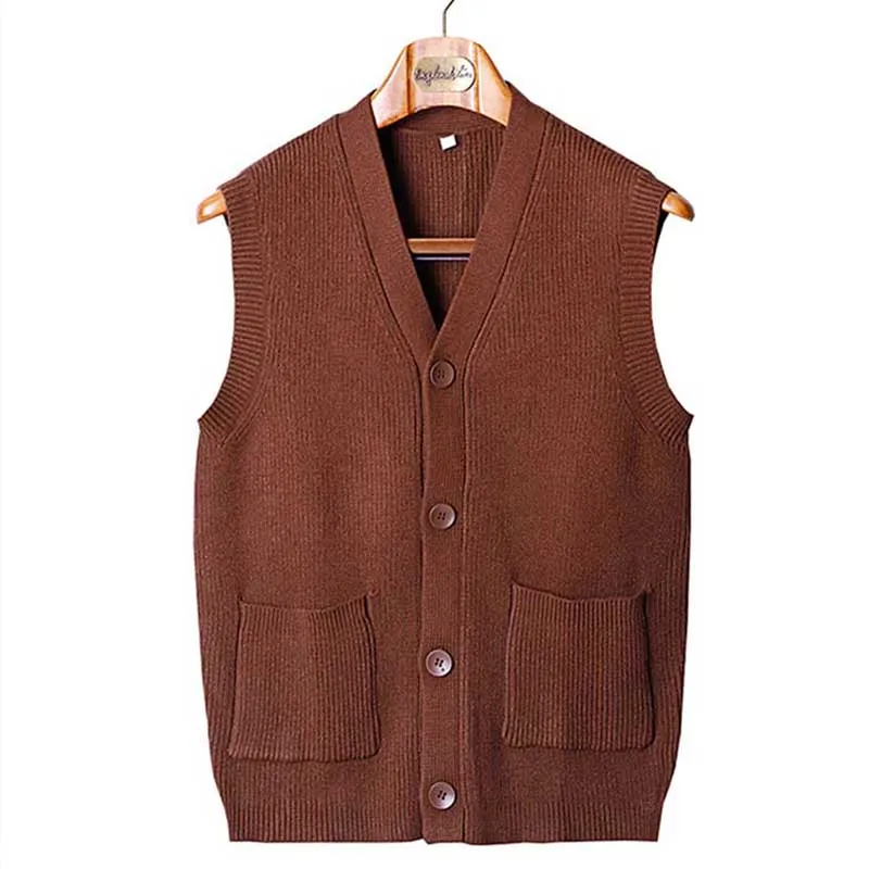 Casual Business Retro Knitted Cardigan Vest