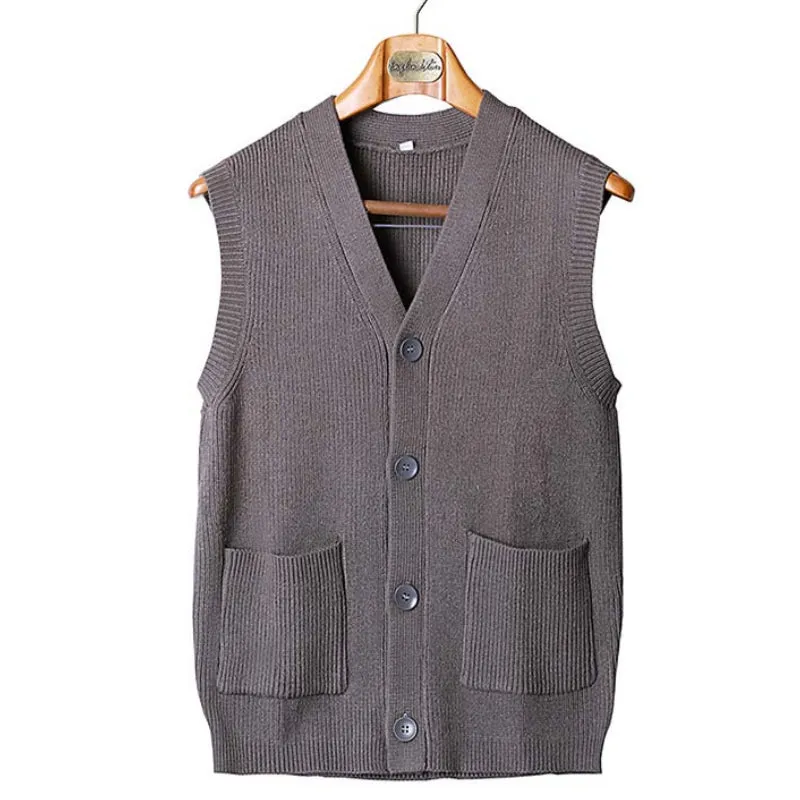 Casual Business Retro Knitted Cardigan Vest