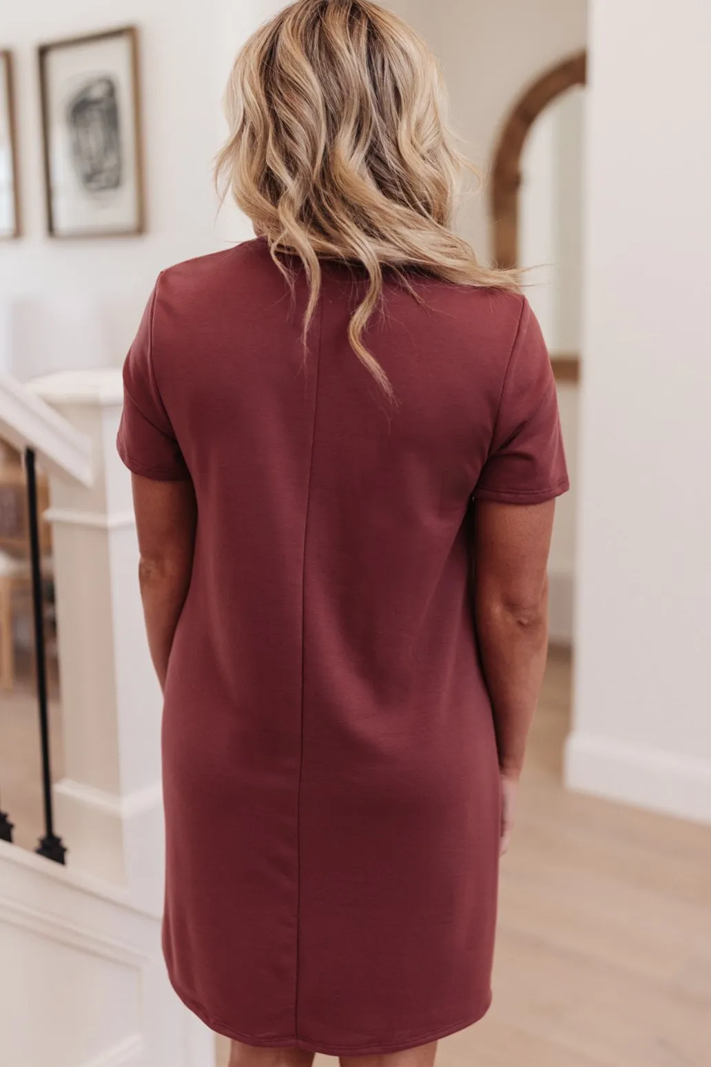 Easy Day Patch Pocket T-Shirt Dress