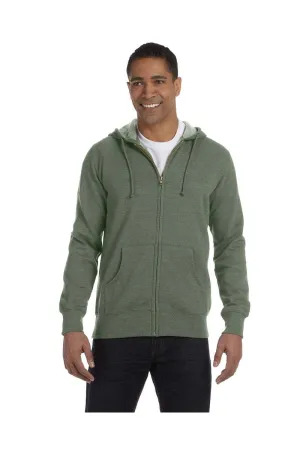 econscious EC5680: Men's 7 oz. Organic/Recycled Heathered Full-Zip Hood