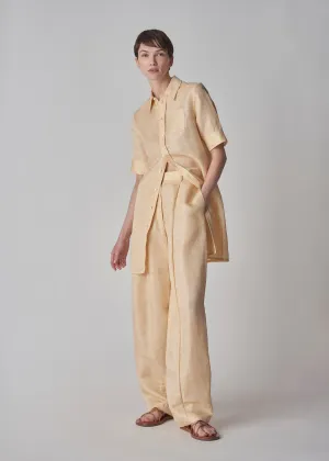 Egg Pant in Organza - Custard