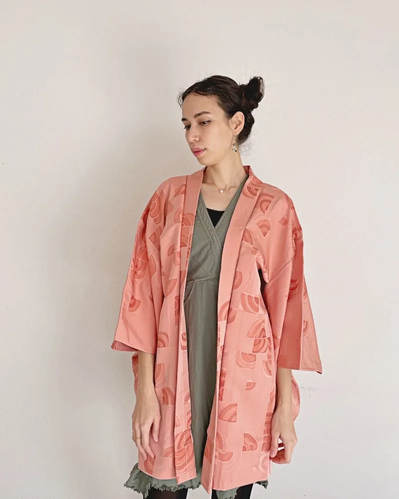 Geometric Half Circle Haori Kimono Jacket