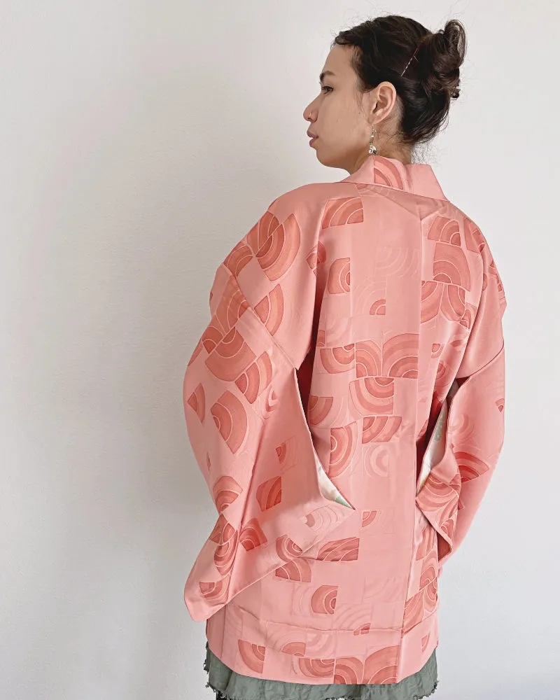 Geometric Half Circle Haori Kimono Jacket