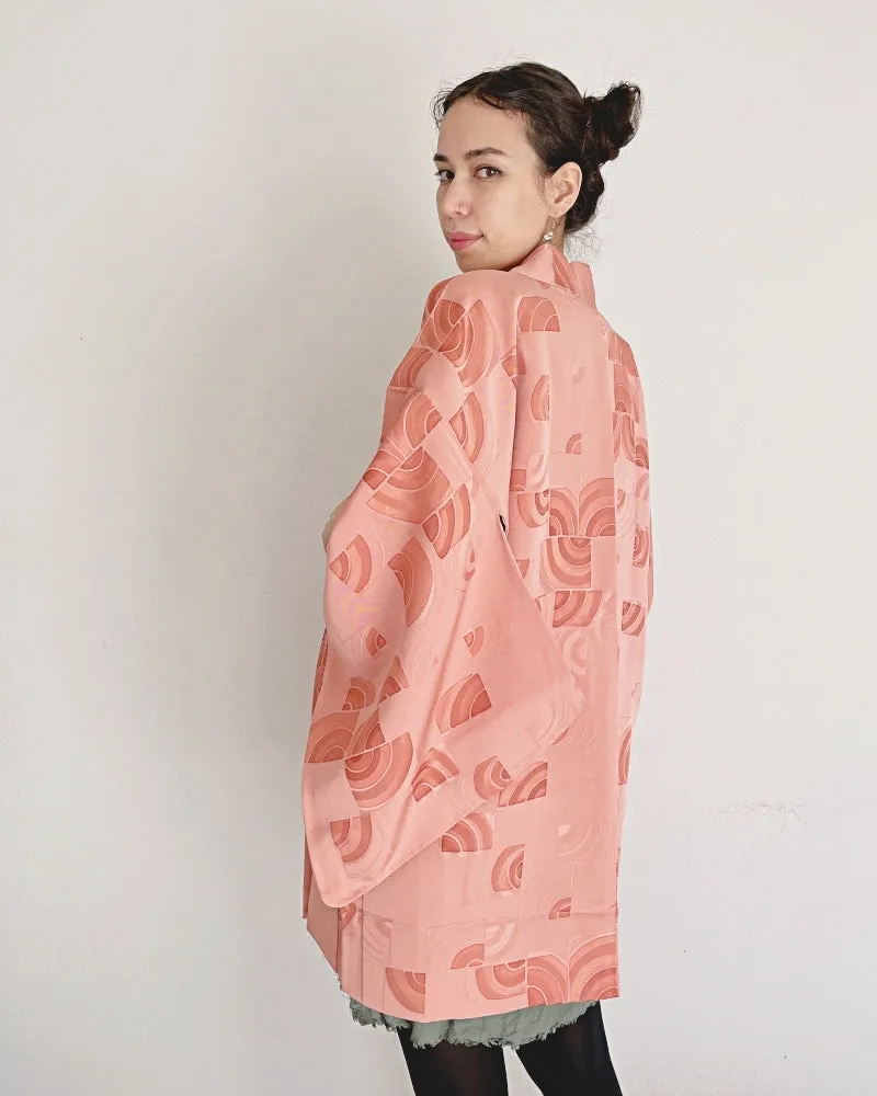 Geometric Half Circle Haori Kimono Jacket