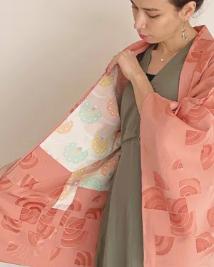 Geometric Half Circle Haori Kimono Jacket