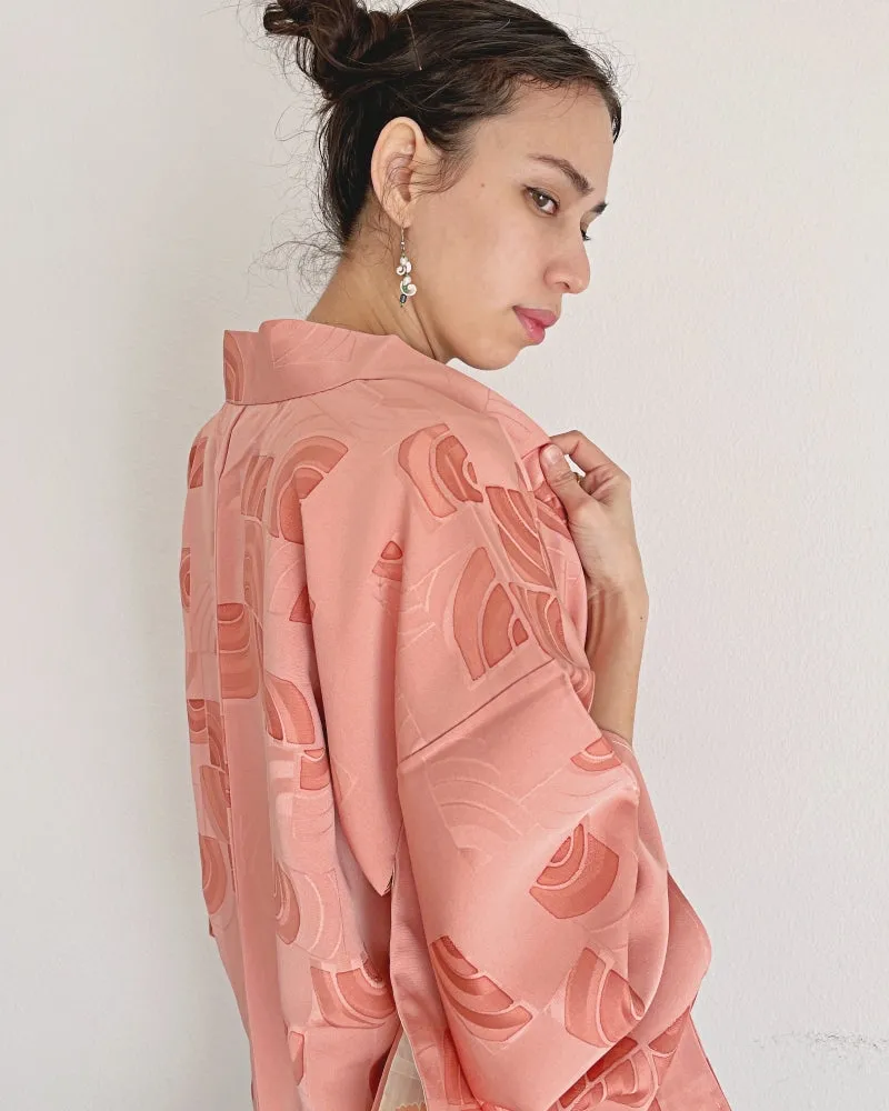 Geometric Half Circle Haori Kimono Jacket