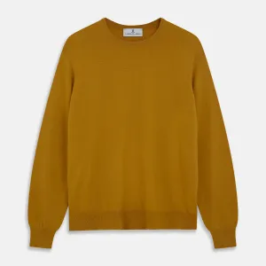 Gold Crew Neck Merino Jumper