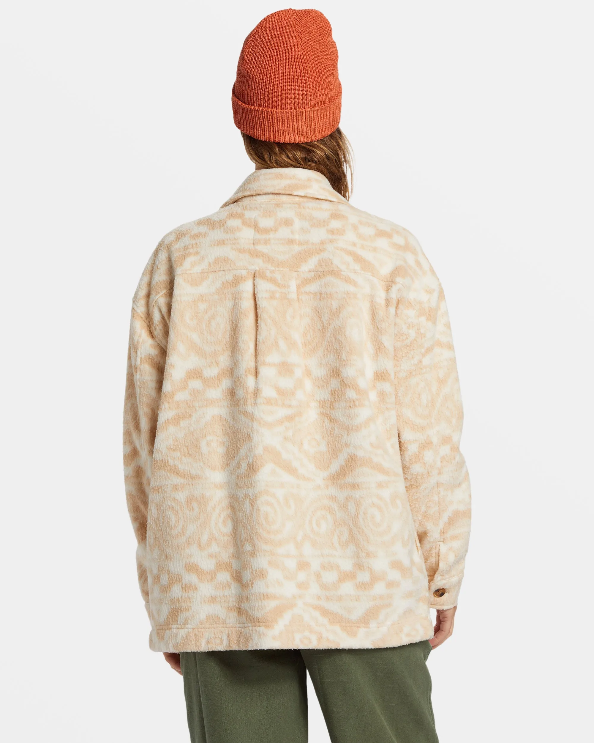 Happy Camper Shacket Button Sweater - Wet Sand