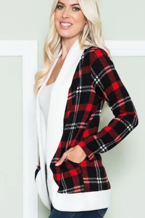 Holiday Plaid Cardigan