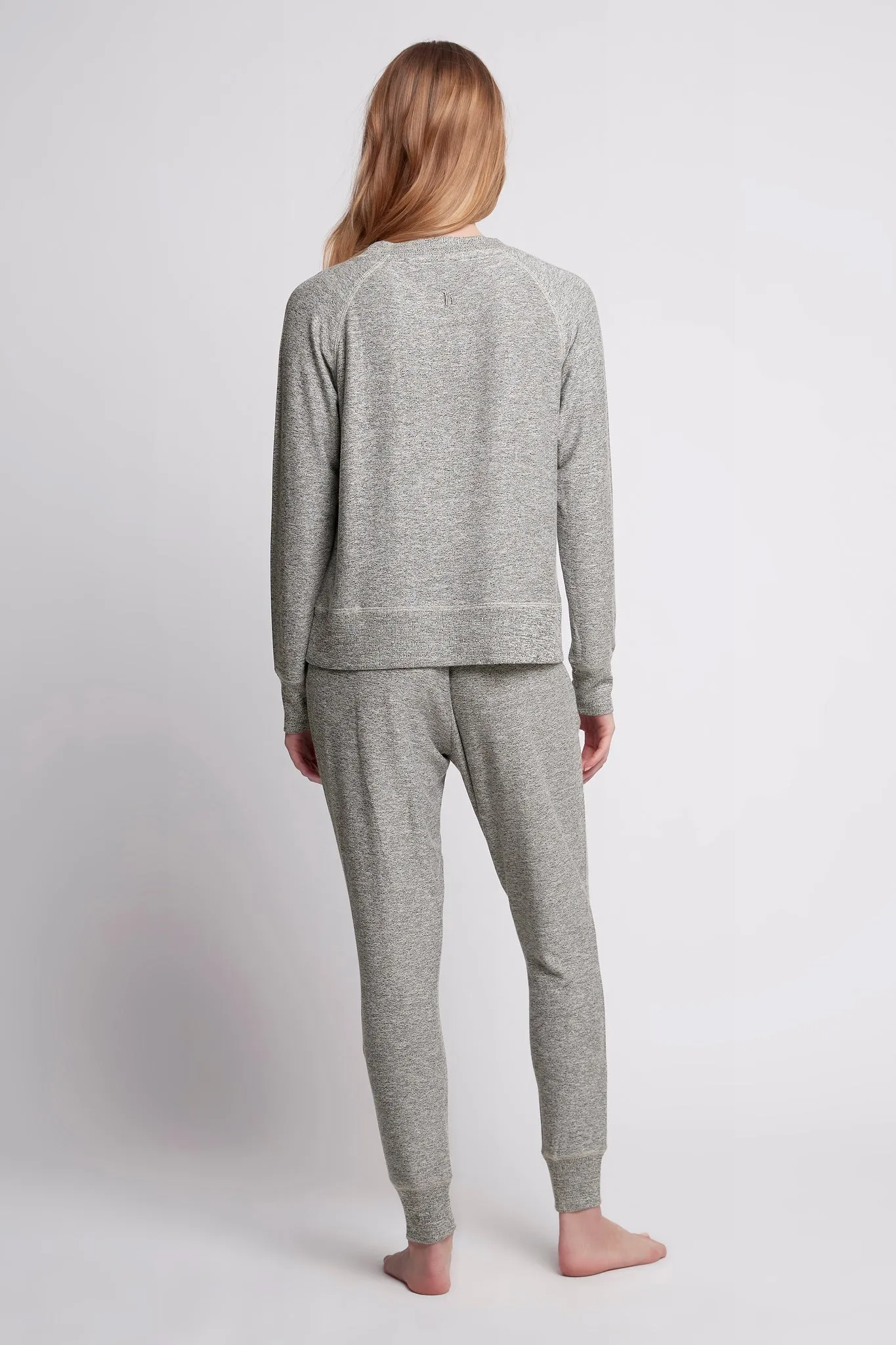 Jordyn Raglan Jumper - Grey Marle