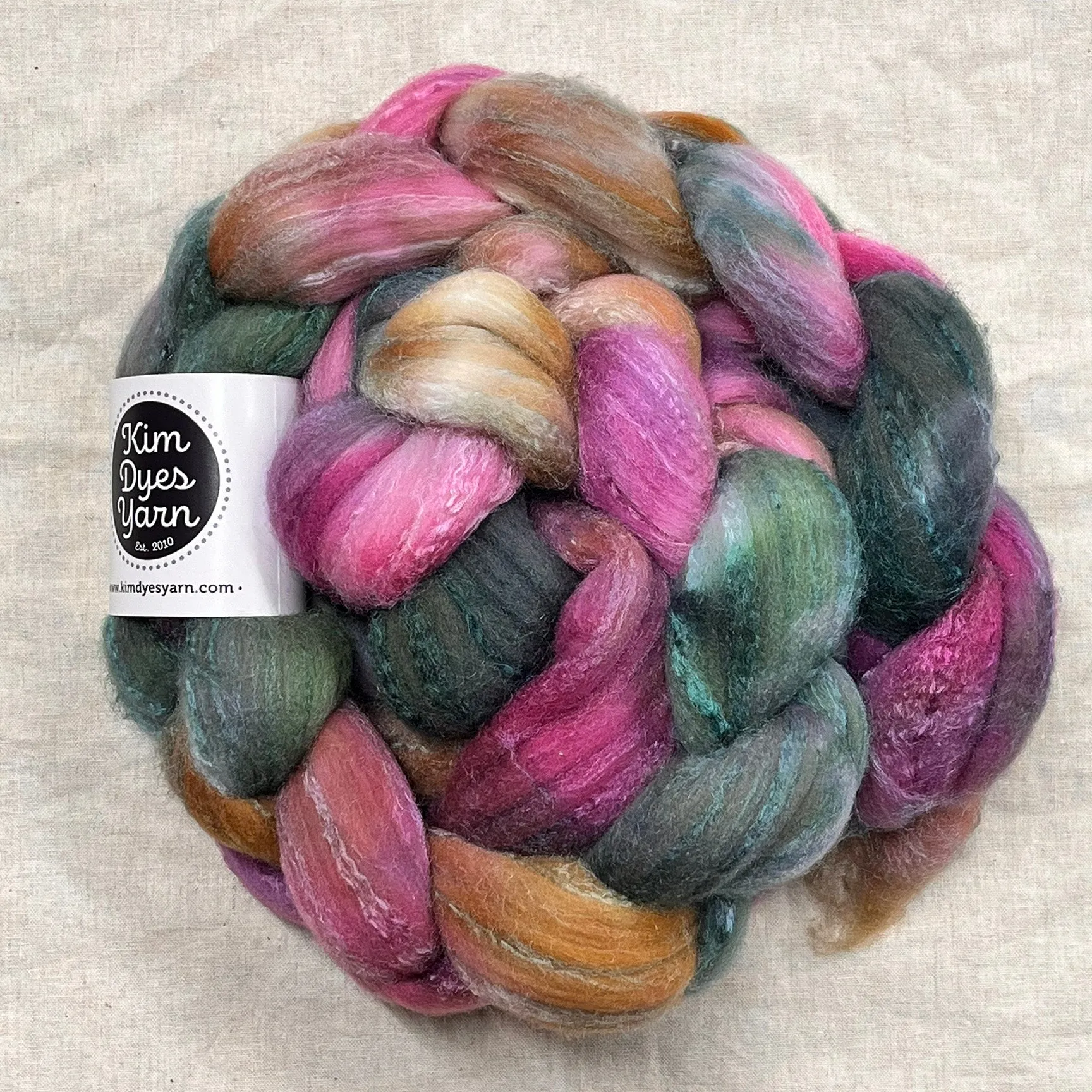 Kim Dyes Yarn Rambouillet/Silk Combed Top