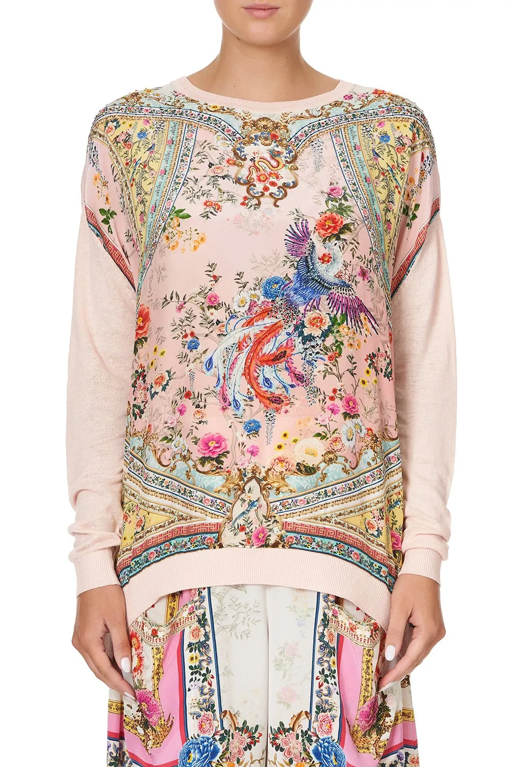 LONG SLEEVE JUMPER WITH PRINT FRONT PARTY IN THE PALACE