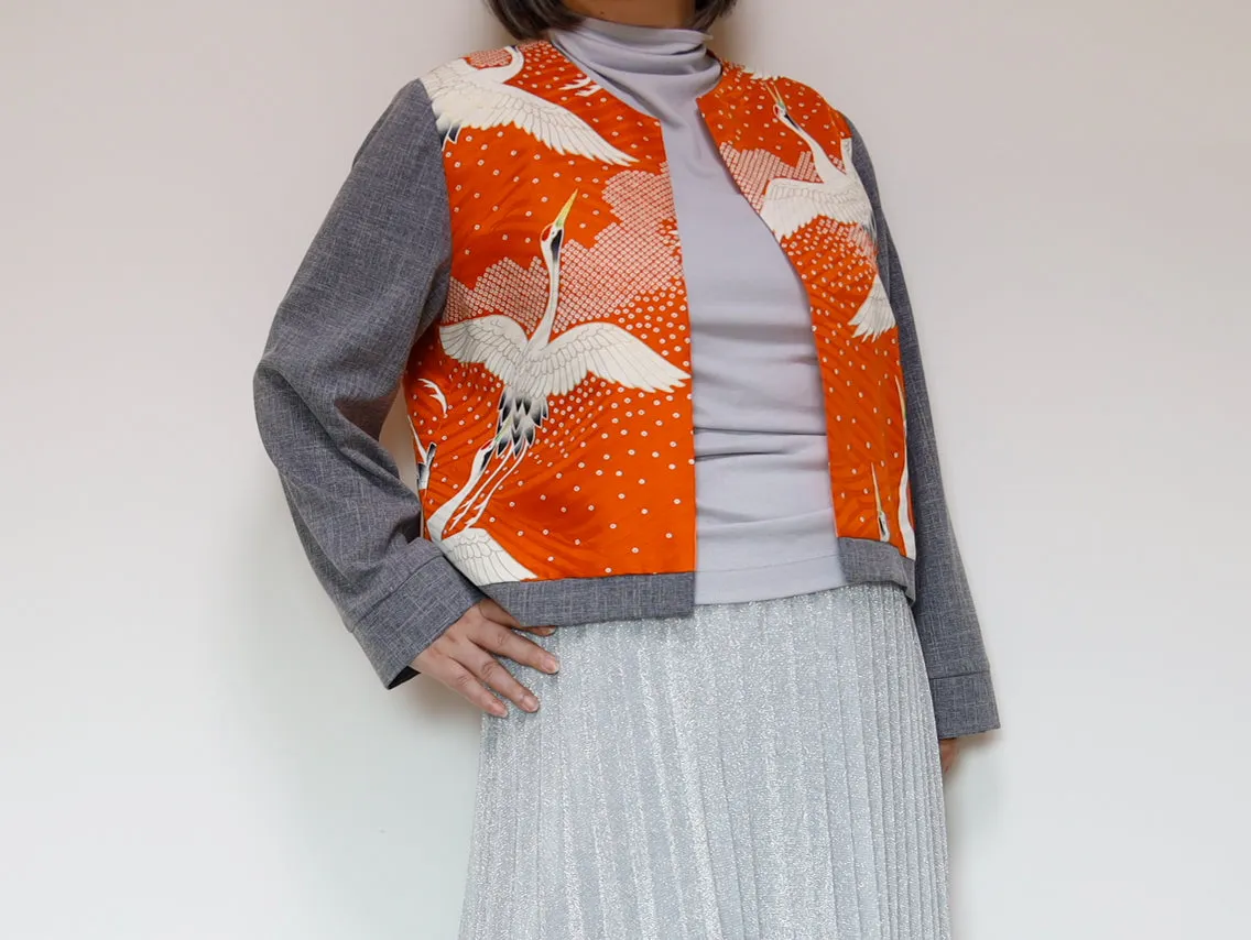 <J15K-018> KIMONO CREW NECK Jacket