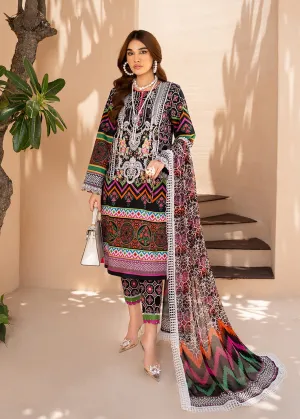 Maria Osama Khan Raya Lawn Collection – Onyx (MR-08)