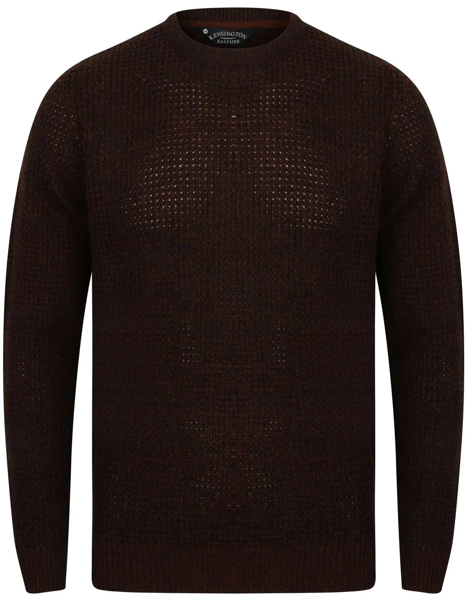 Mel Crew Neck Knitted Jumper in Decadent Chocolate / Caviar - Kensington Eastside