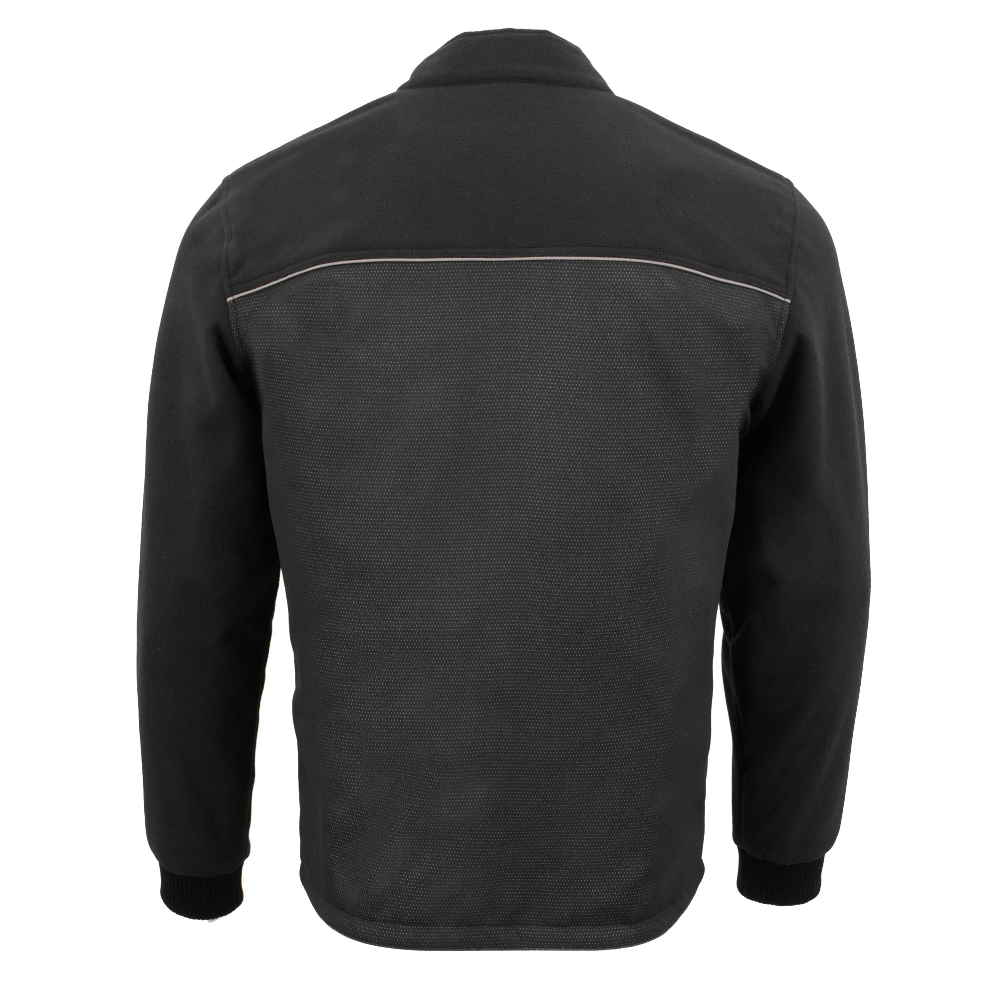 Mens Textile & Fleece Combo jacket w/ Reflective Detailing