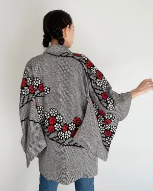 Modern Flower Shibori Haori Kimono Jacket