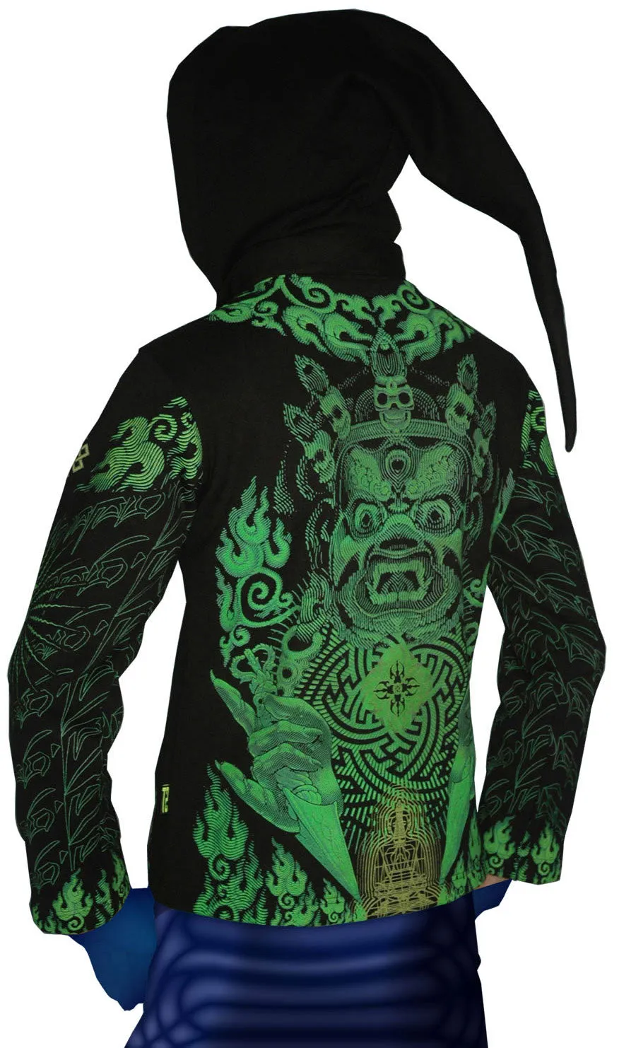 Morph Jacket Pixie Hood : Lime Mahakala