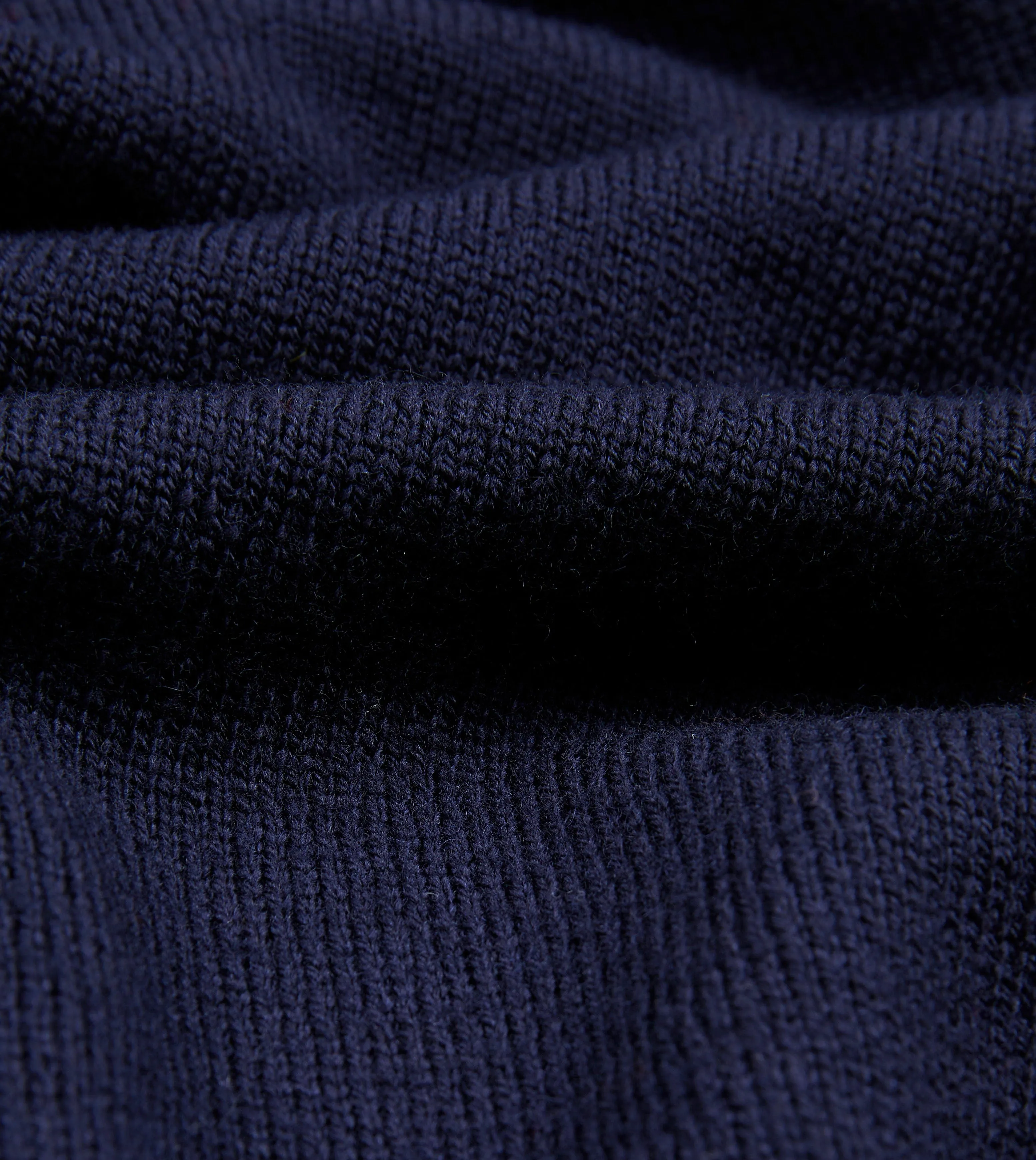 Navy Merino Wool Knitted Vest