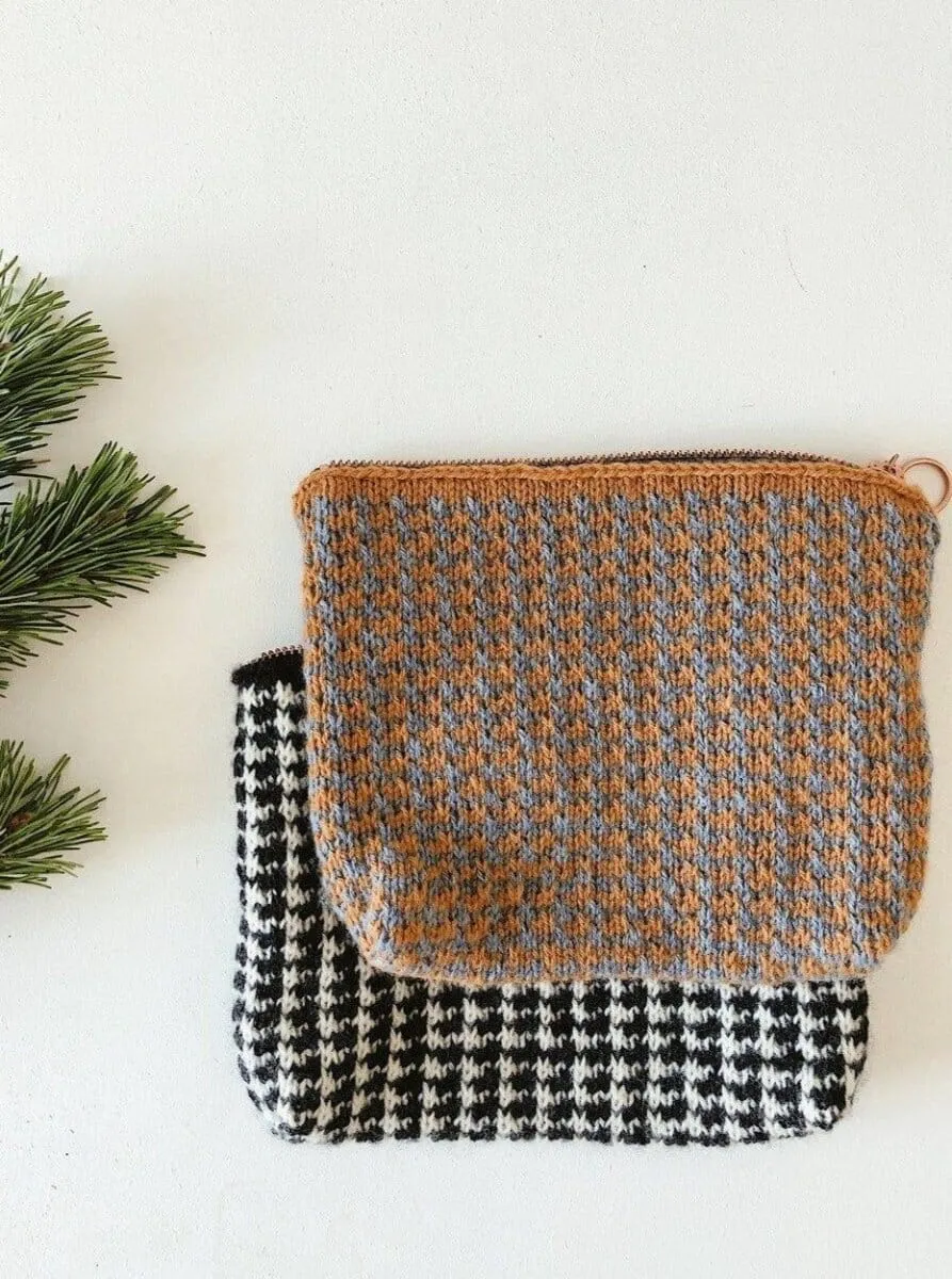 Pepita knitted purse by Önling, No 2 knitting kit