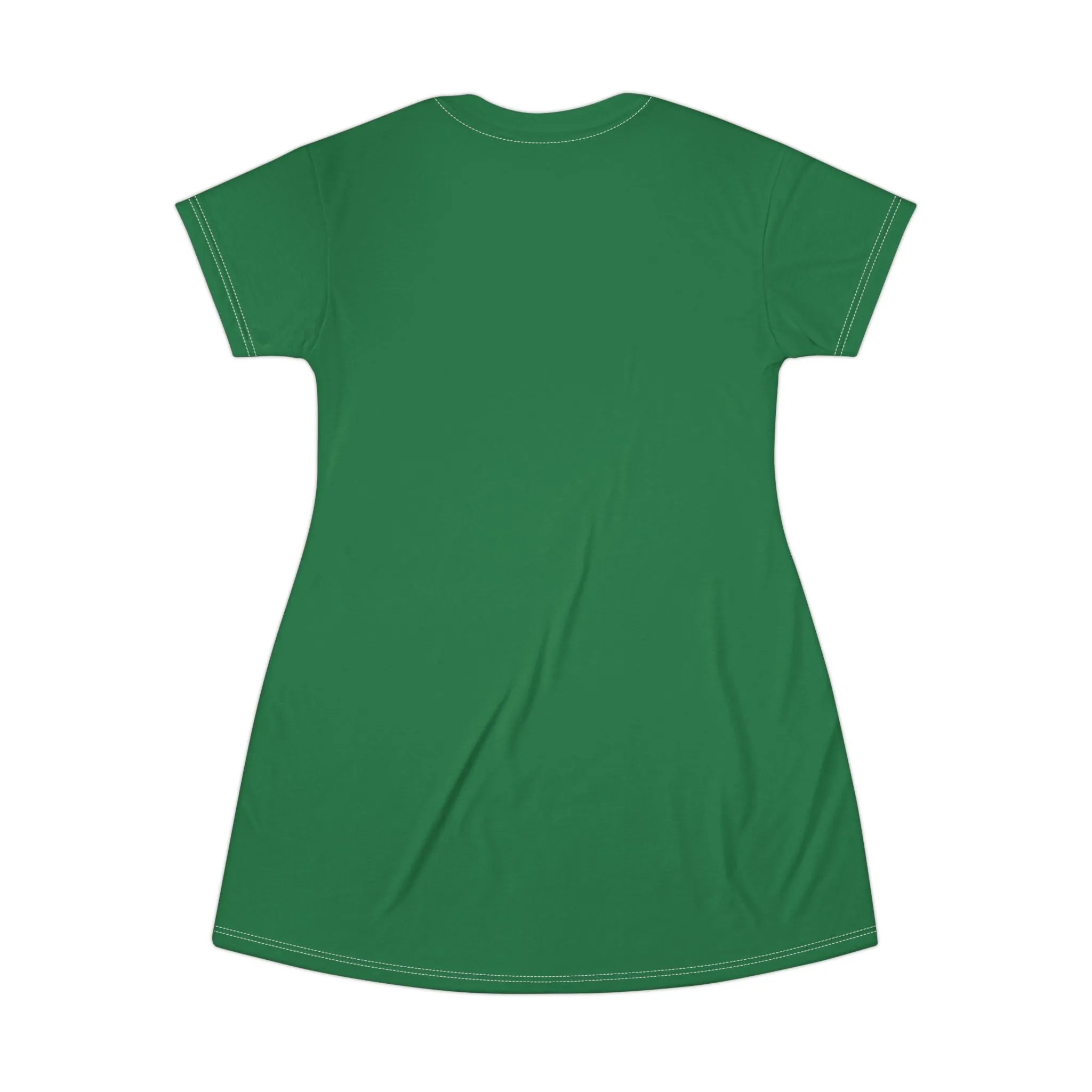 Princess Grace Fun Green T-Shirt Dress - Perfect for Casual Outings and Celebrations!