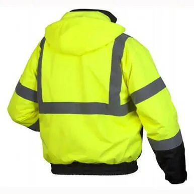 Pyramex RJ31 Hi-Vis Lime Bomber Jacket