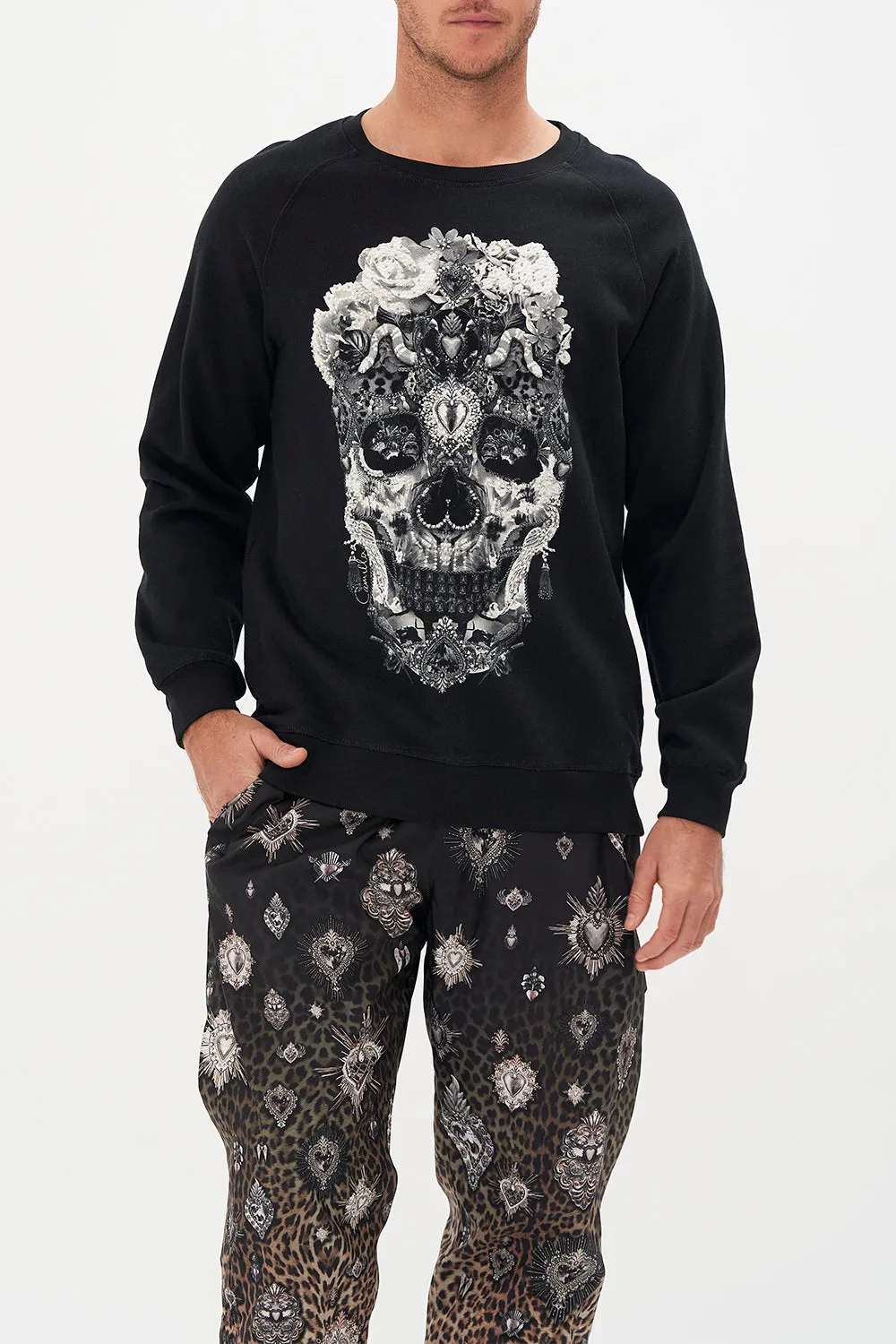 RAGLAN SLEEVE CREW NECK SWEATER ORDER OF DISORDER