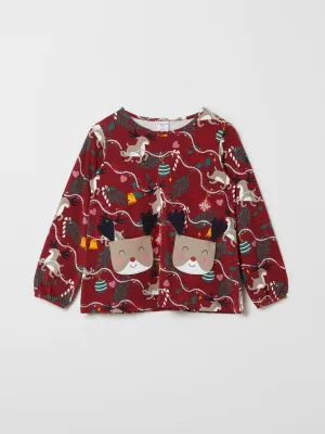 Reindeer Pocket Kids Top