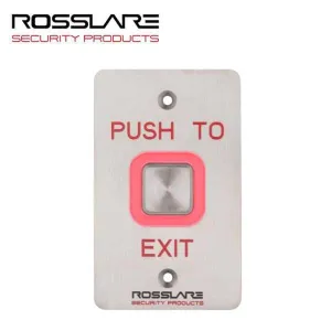 Rosslare - EX07EO -  Request To Exit Button w/Toggle - Digital Piezo- 12-24 VDC