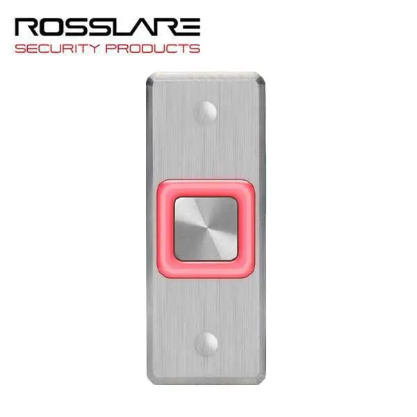 Rosslare - EX17OO - Request To Exit Button w/Toggle - Mullion Size - No Print - Digital Piezo - 12-24 VDC