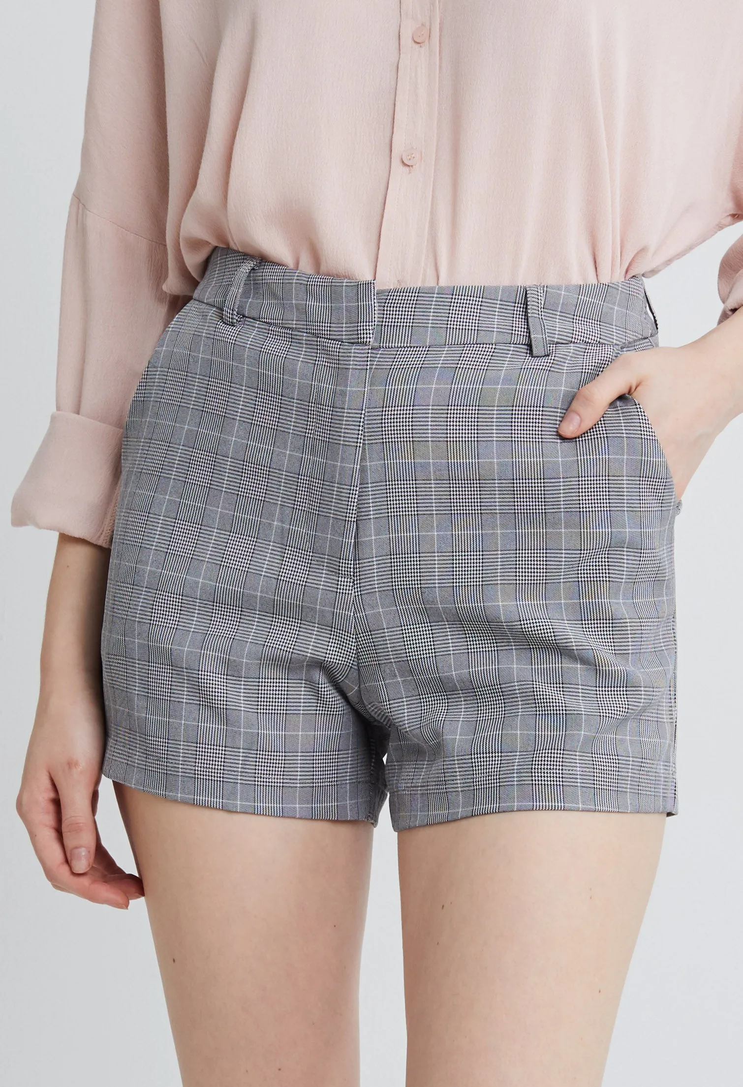 Solid Colour Tailored Shorts