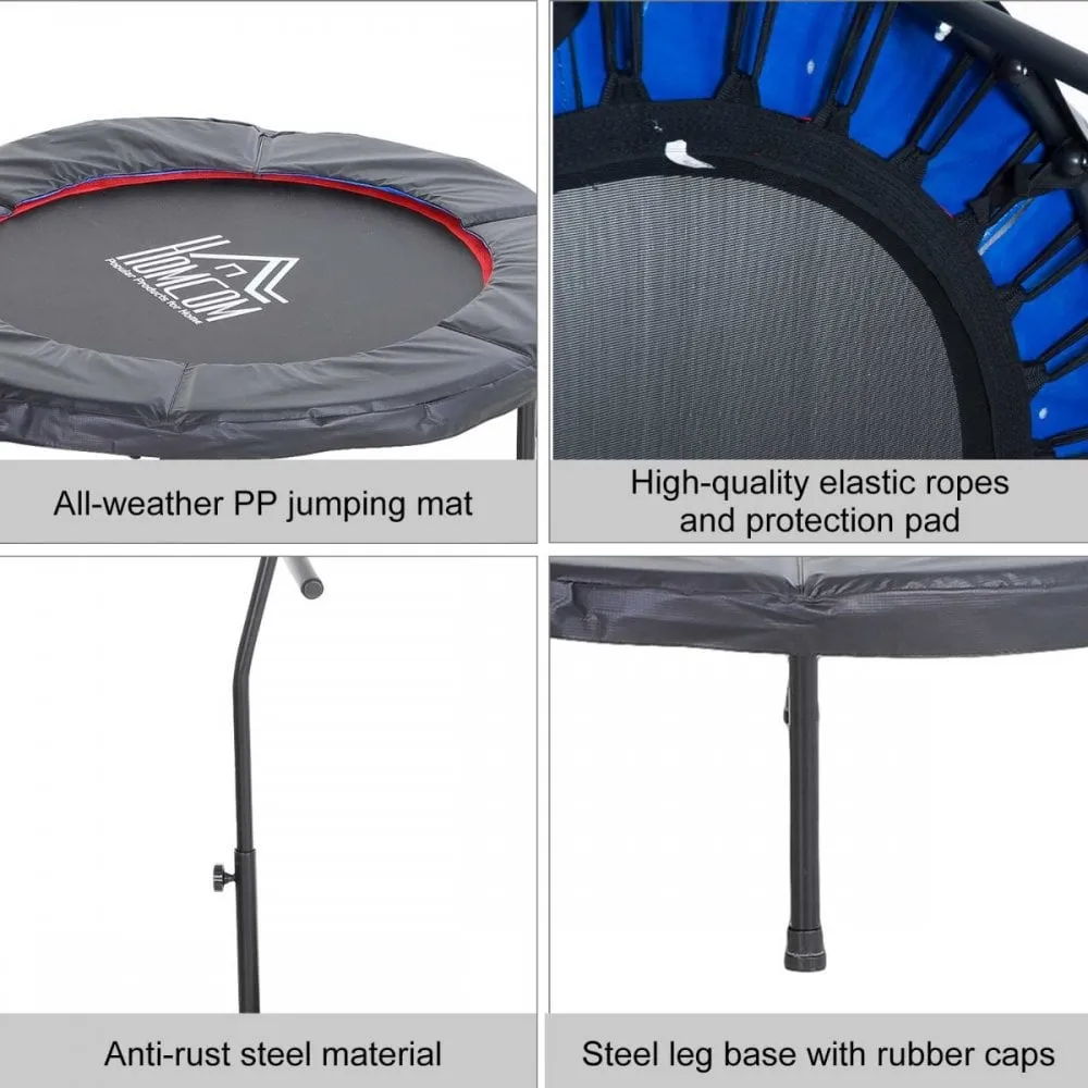 Trampoline Rebounder Adjustable Jumper, 40""-Black