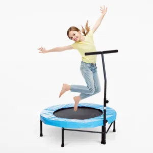 Trampoline Rebounder Adjustable Jumper, 40""-Blue