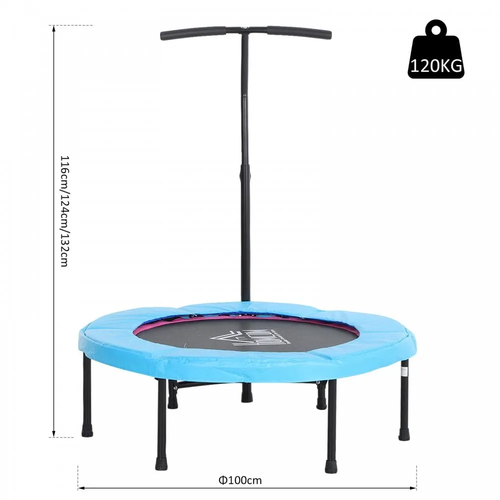 Trampoline Rebounder Adjustable Jumper, 40""-Blue