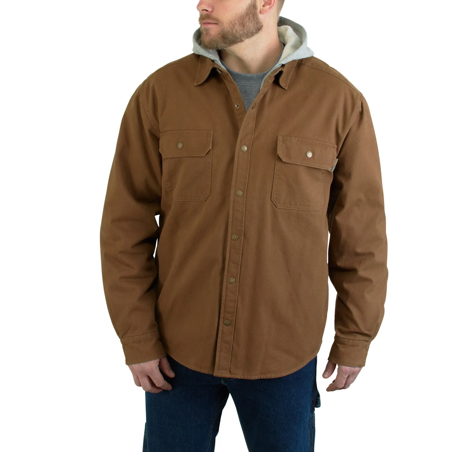 Wolverine Mens Chestnut 100% Cotton Overman Shirt Jacket Big